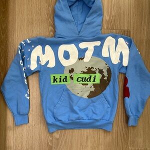 Kid Cudi Man on the Moon Graphic Hoodie Blue size S